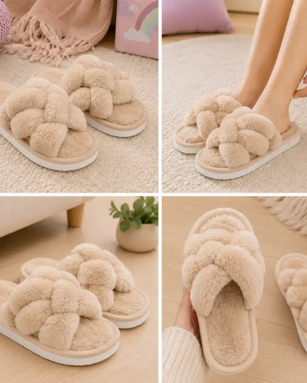 Plush Knot Slippers
