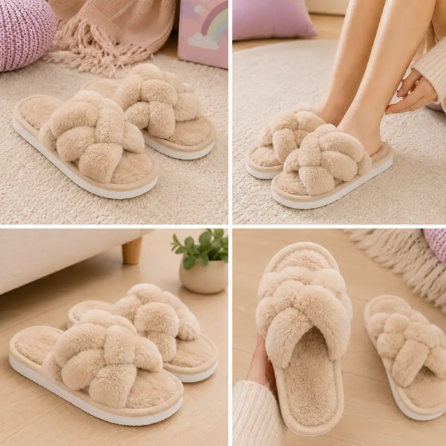 Plush Knot Slippers