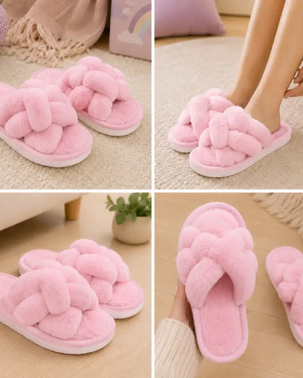 Plush Knot Slippers
