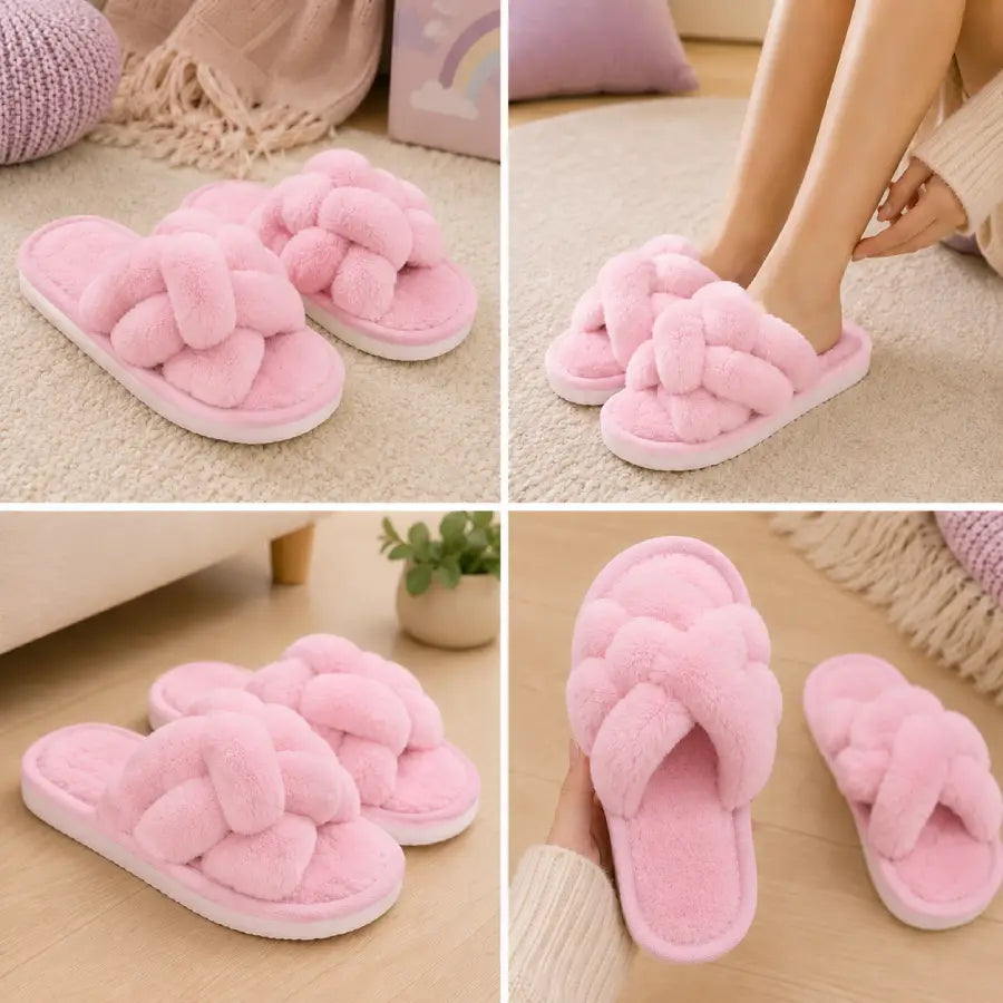 Plush Knot Slippers