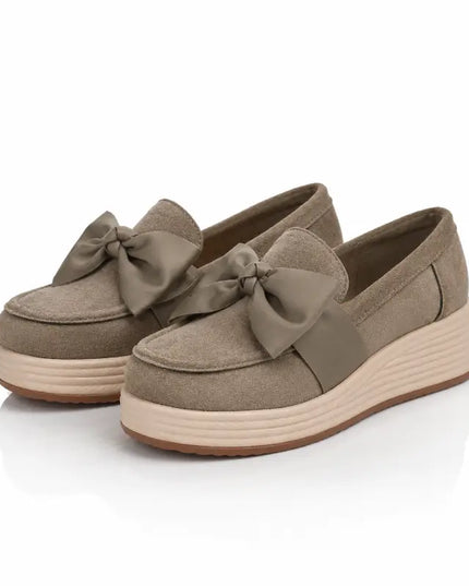 Cocoa Ribbon Loafers