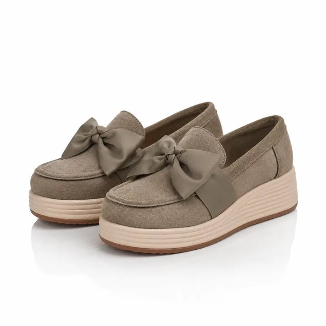 Cocoa Ribbon Loafers