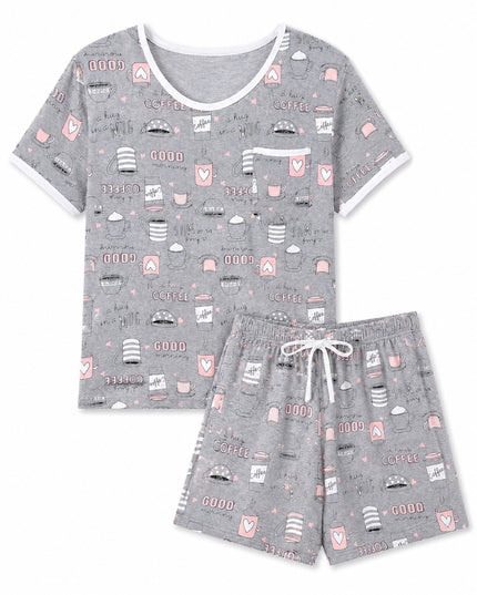 But First Coffee Short Pyjama Set