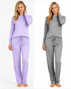 Lavender & Grey 2-Pack Pyjama Sets / S