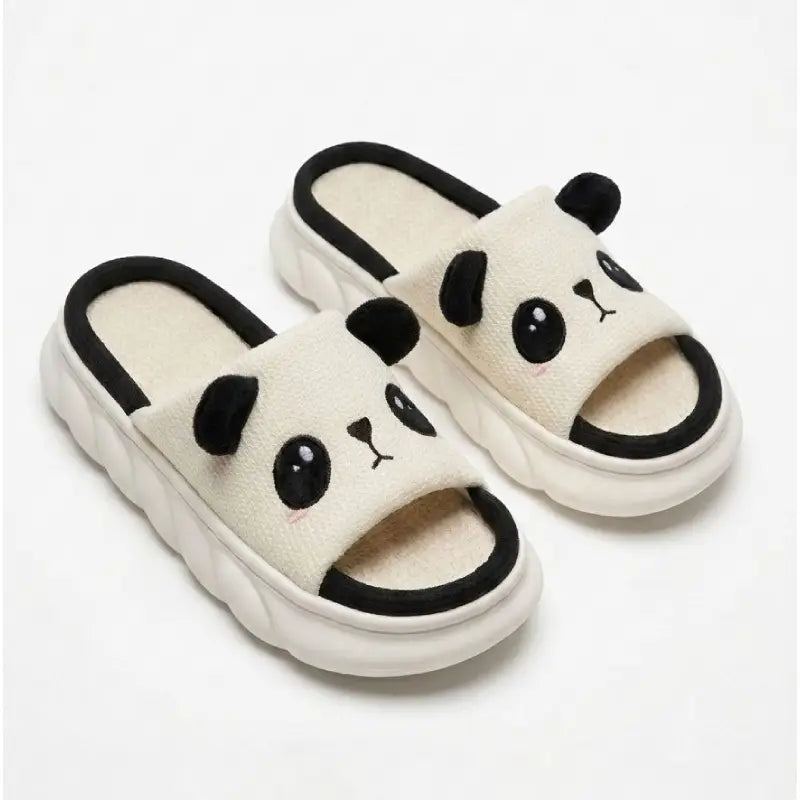 Panda Face Slippers