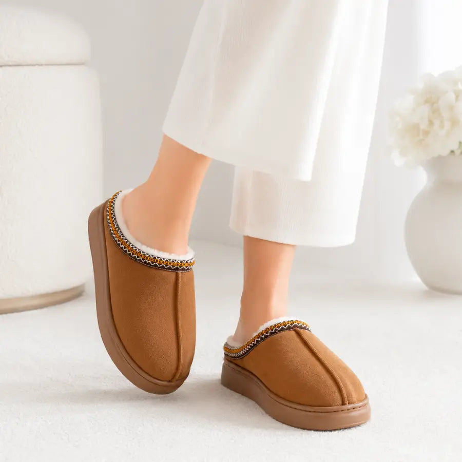 Cozy Suede Winter Slippers