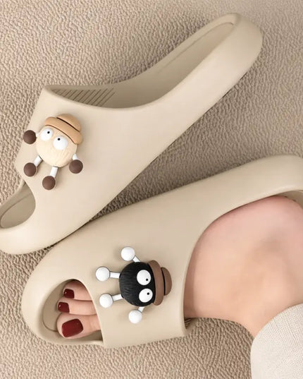 Sooty Khaki Flip Flops