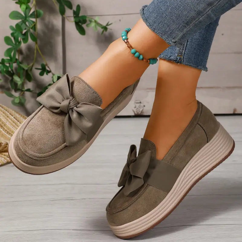 Cocoa Ribbon Loafers