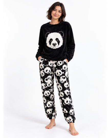 Panda Print Pyjama Set