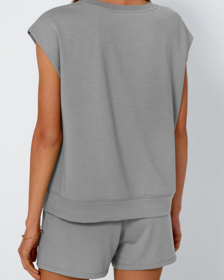 Grey Cozy Sunday Short Pyjama Set
