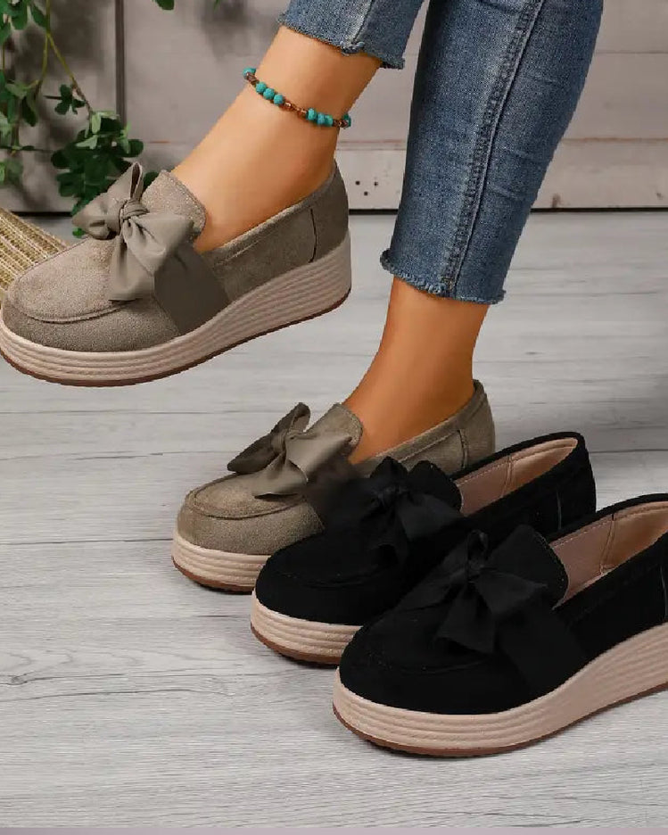 Cocoa Ribbon Loafers