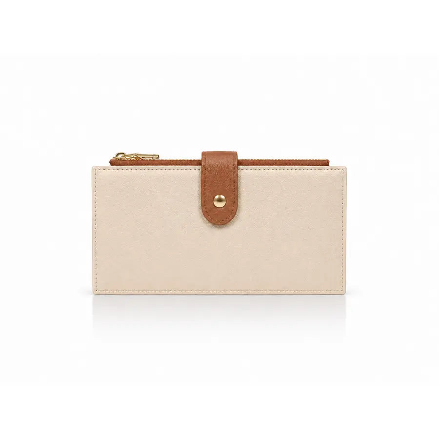 White Loop Leather Wallet