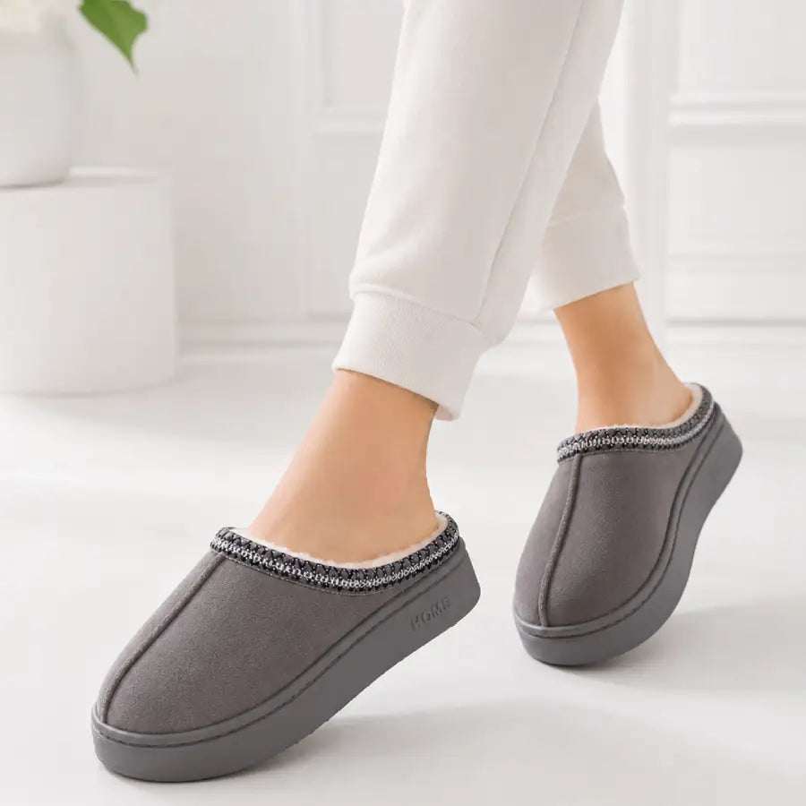 Cozy Suede Winter Slippers