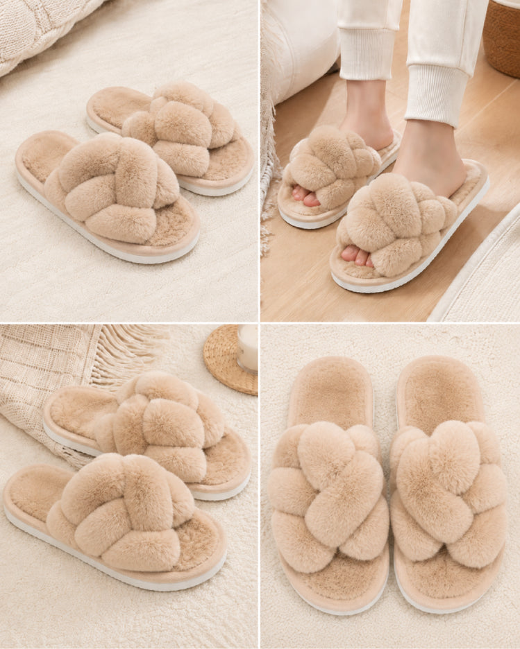 Plush Knot Slippers