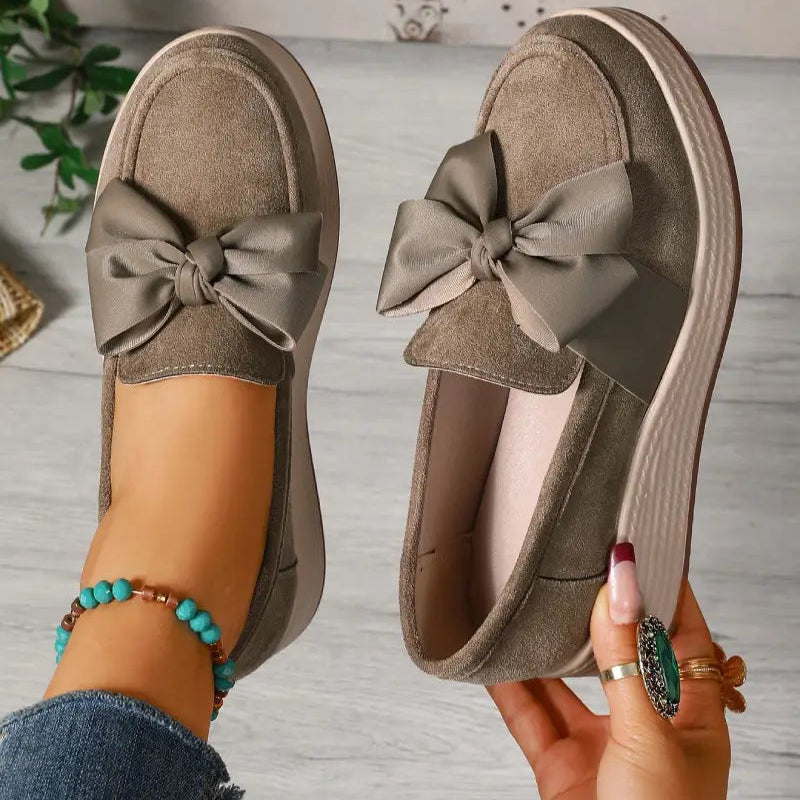 Cocoa Ribbon Loafers