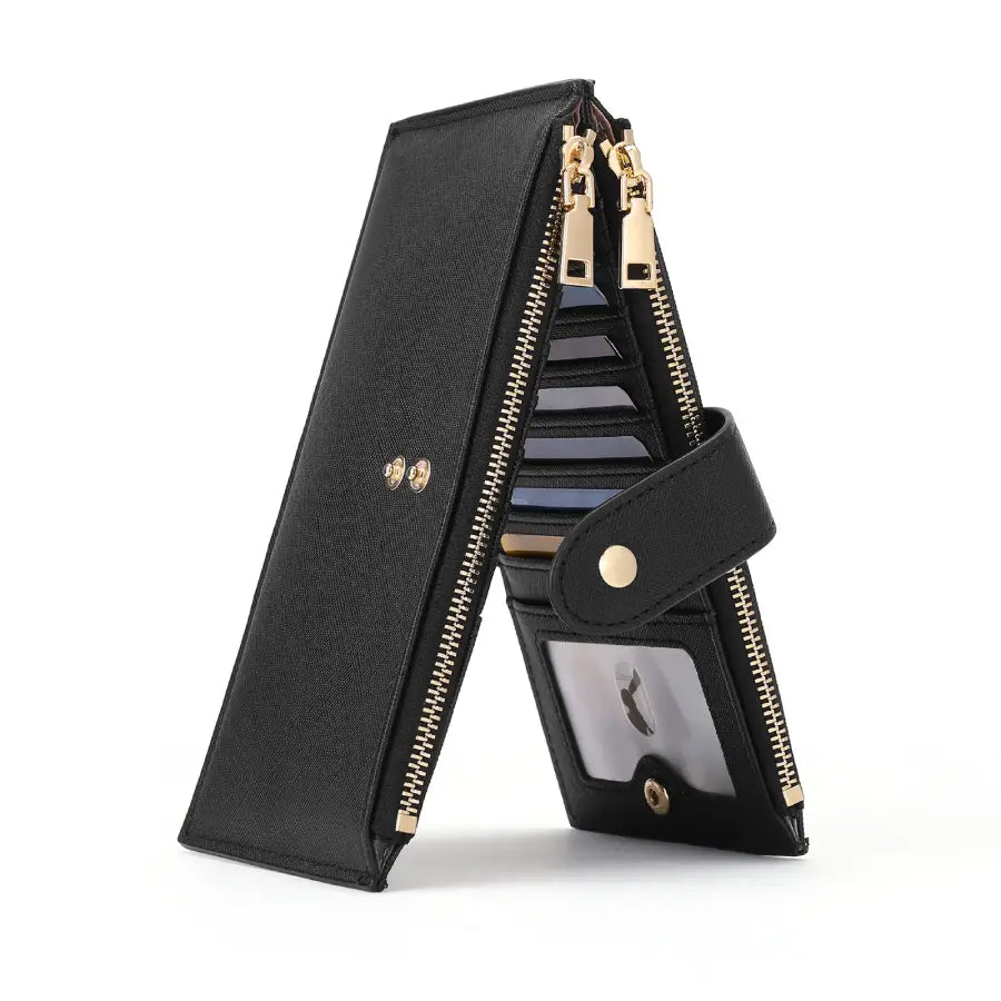 Black Loop Leather Wallet