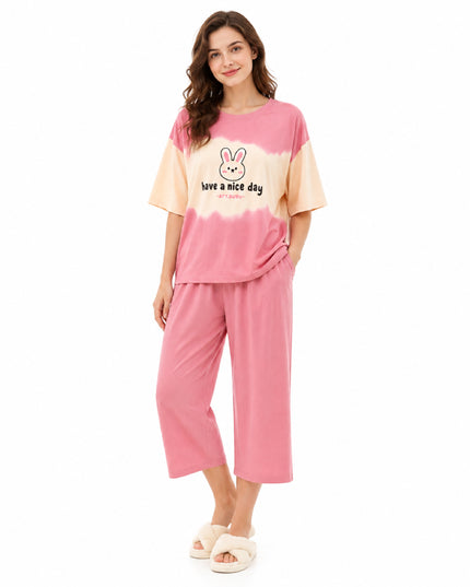 Bunny Day French-Style Capri Pyjama Set