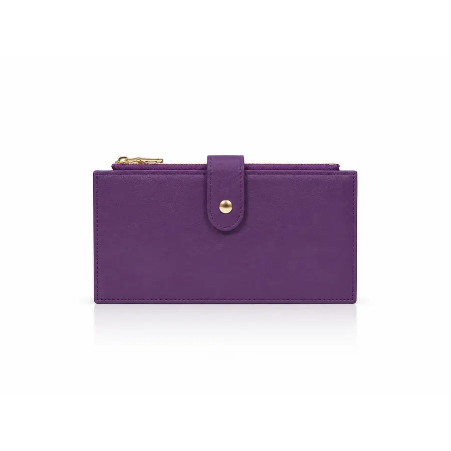 Purple Loop Leather Wallet