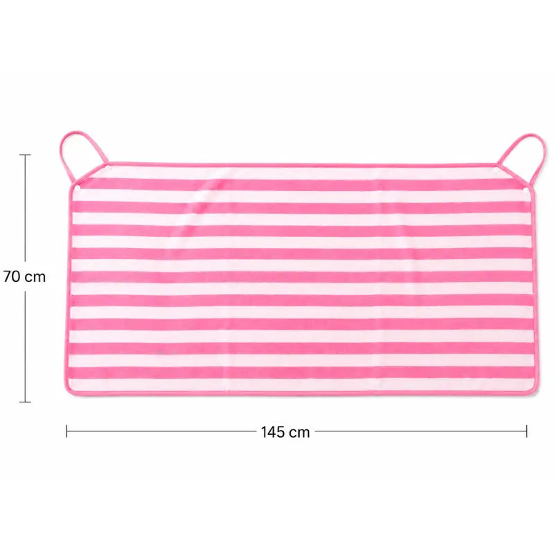 Pink Striped Wearable Bath Towel Dress