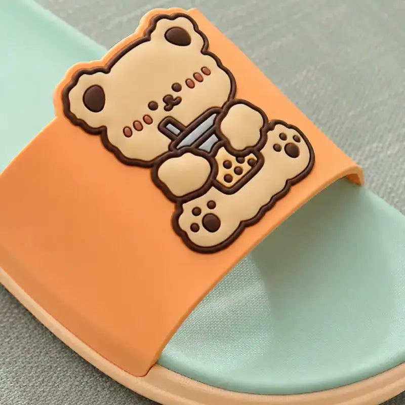 Cute bear Flip flops