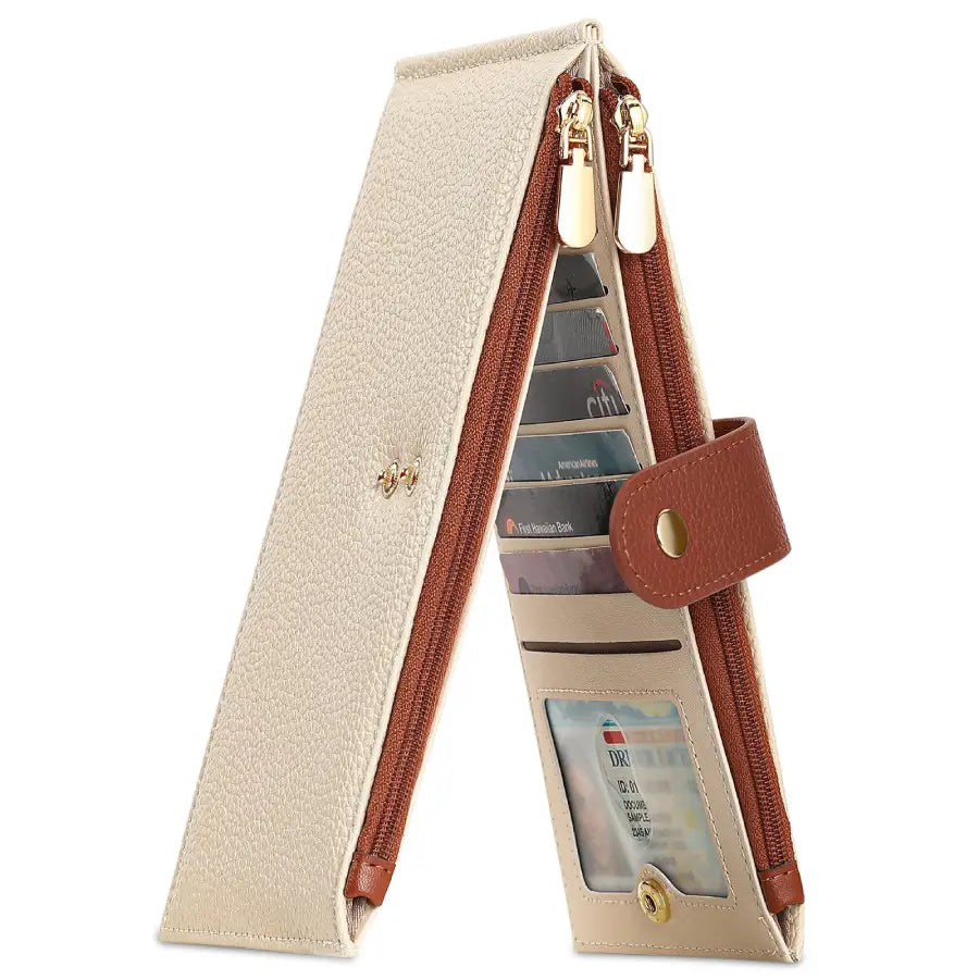 White Loop Leather Wallet