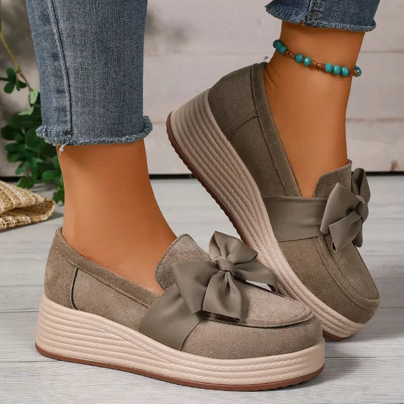 Cocoa Ribbon Loafers