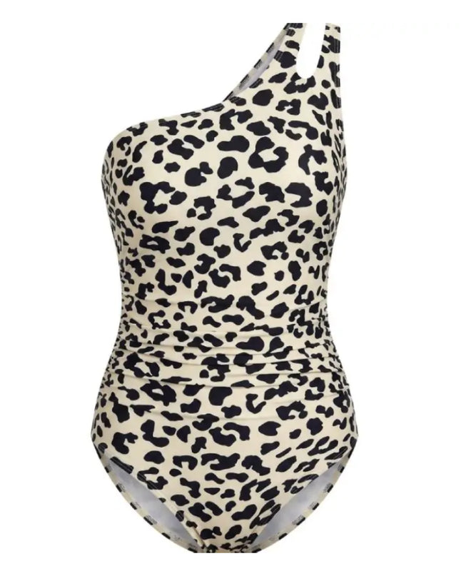 One-Shoulder Keyhole One Piece Swimsuit