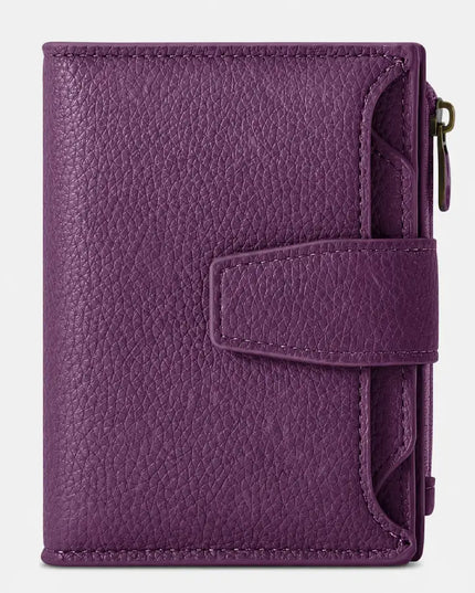 Purple Veloria Leather Wallet