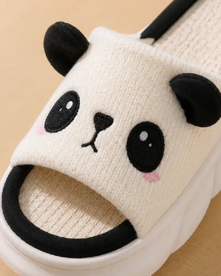 Panda Face Slippers