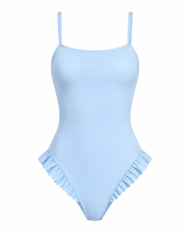 Private Beach Tummy Control One-Piece Swimsuit