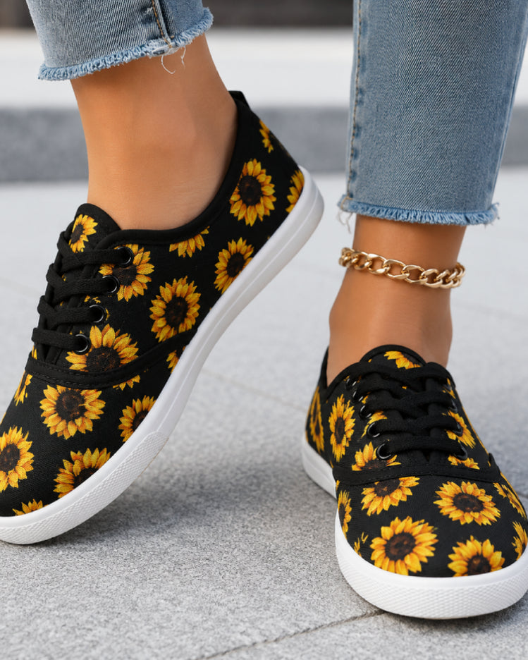 Sunflower Glow Sneakers
