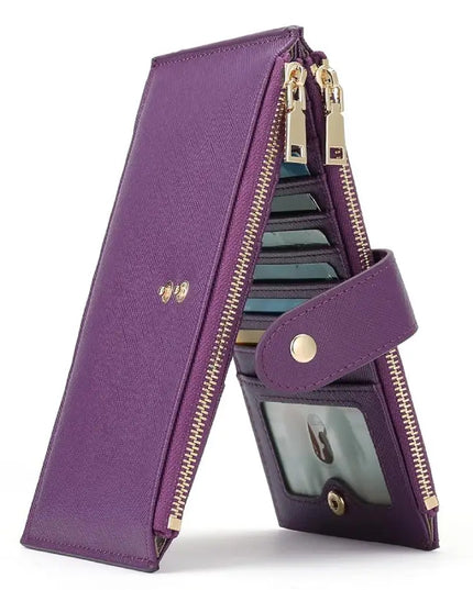 Purple Loop Leather Wallet
