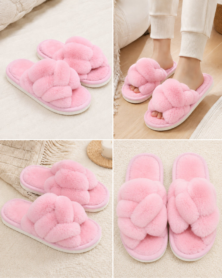 Plush Knot Slippers