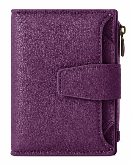 Purple Veloria Leather Wallet