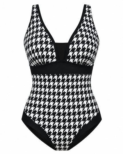 Coastal Icon Houndstooth One-Piece Swimsuit