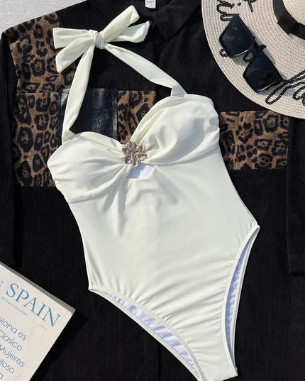 Worth It White One-Piece Swimsuit
