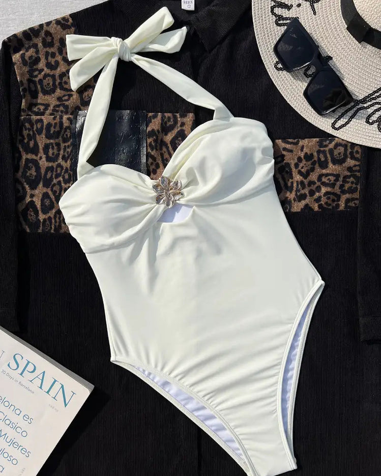 Worth It White One-Piece Swimsuit