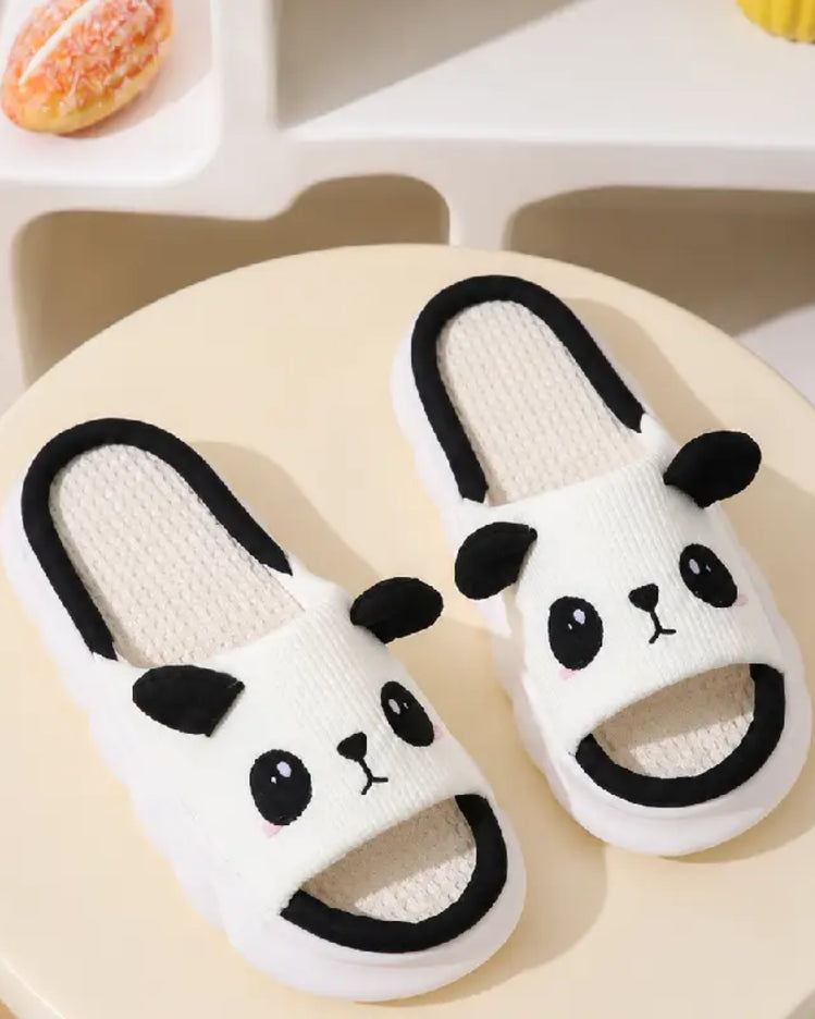 Panda Face Slippers