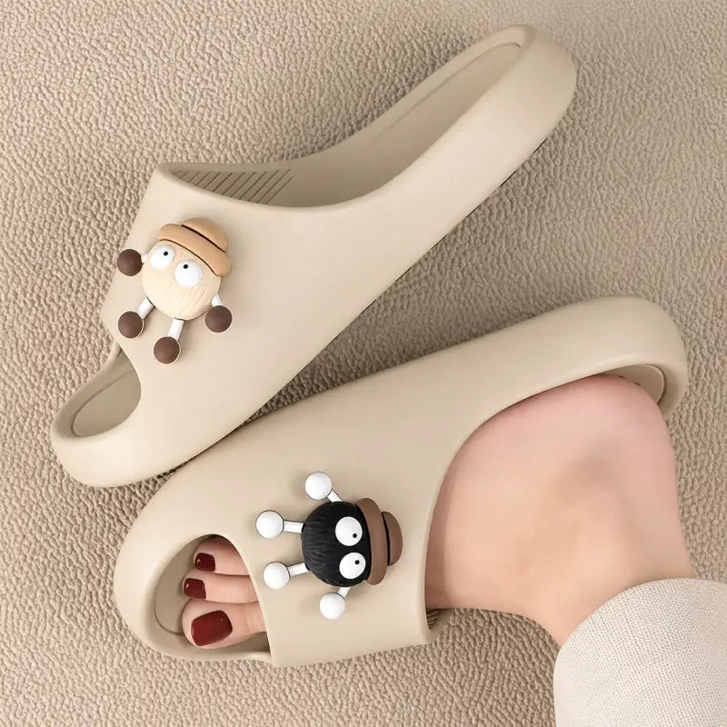 Sooty Khaki Flip flops
