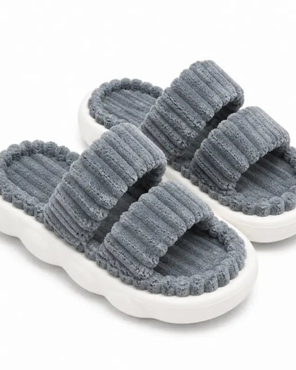 Ribbed Cozy Slippers