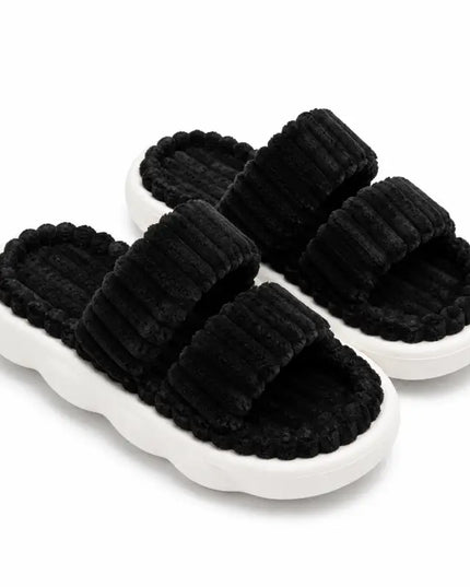 Ribbed Cozy Slippers