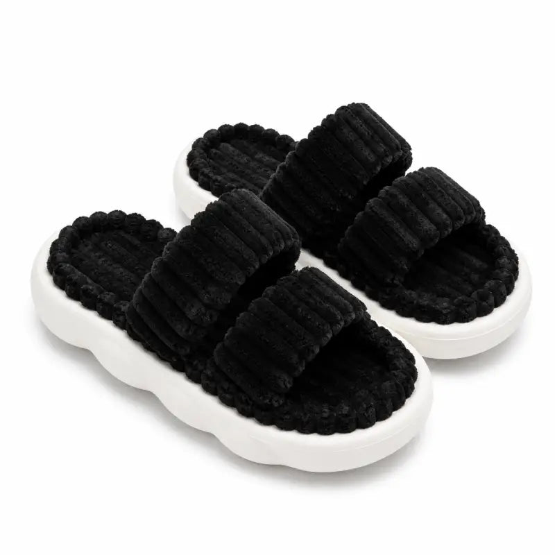 Ribbed Cozy Slippers