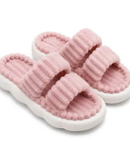Ribbed Cozy Slippers