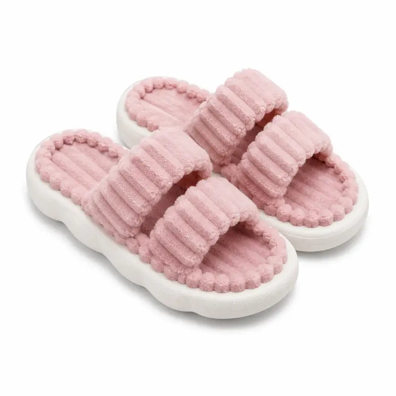 Ribbed Cozy Slippers