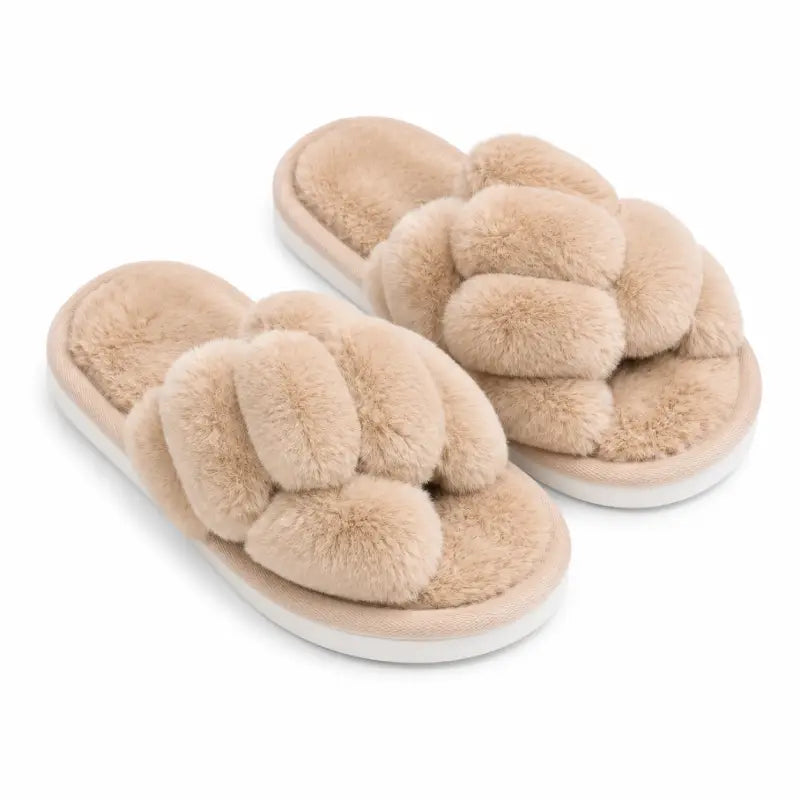 Plush Knot Slippers
