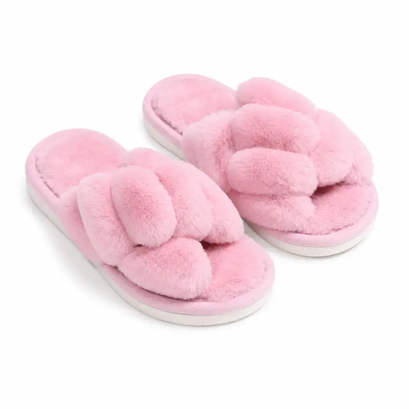 Plush Knot Slippers