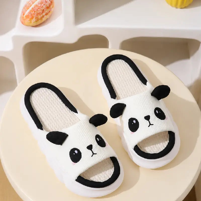 Panda Face Slippers
