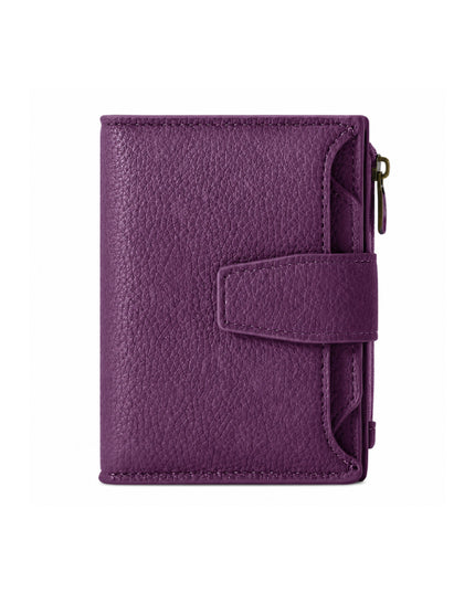 Purple Veloria Leather Wallet