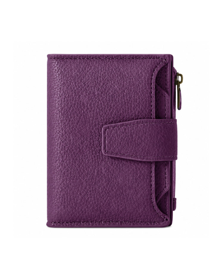 Purple Veloria Leather Wallet