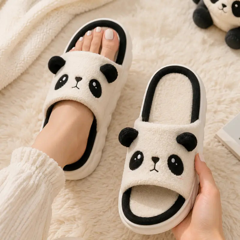 Panda Face Slippers